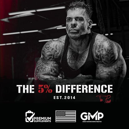 5% Nutrition Rich Piana AllDayYouMay BCAA Powder | Premium Intra & Post Workout Amino Acids