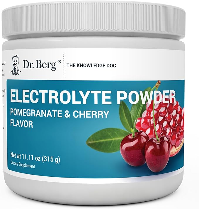 Dr. Berg Zero Sugar Hydration Keto Electrolyte Powder - Enhanced w/ 1000 mg of Potassium & Real