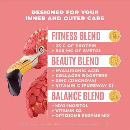 Fitmingo Vegan Protein Powder with Inositol, Collagen Boosters, Hyaluronic Acid and Vitamins | Low