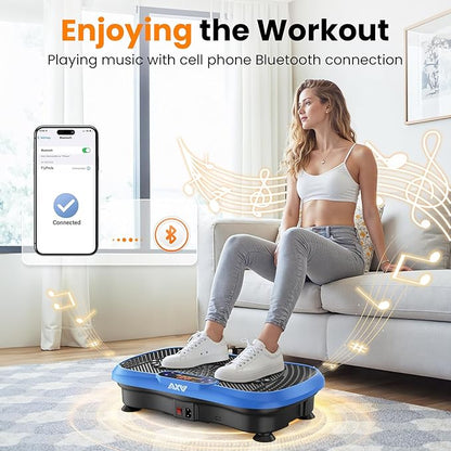AXV Vibration Plate Fitness Platform Exercise Machine Vibrating Shaking Full Body Shaker Workout