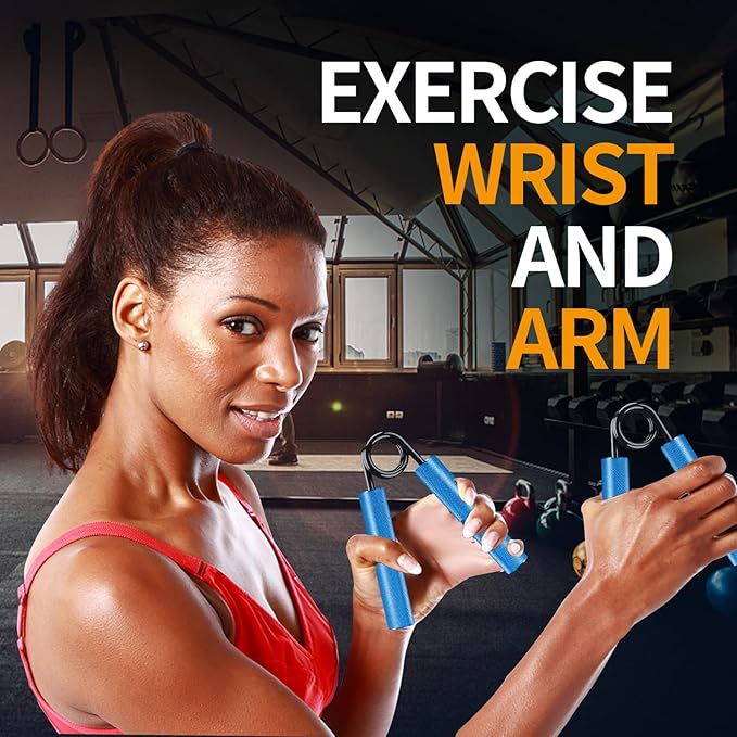 Grip Strength Trainer Set, 50-300LB(6 Pack), Wrist Forearm Strengthener, Metal No Slip, Hand Grip