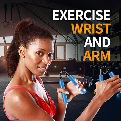 Grip Strength Trainer Set, 50-300LB(6 Pack), Wrist Forearm Strengthener, Metal No Slip, Hand Grip
