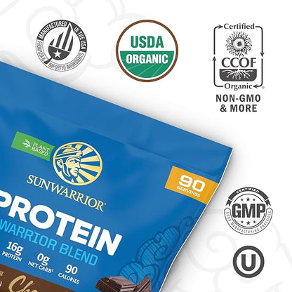 Organic Plant Based Protein Powder | Vegan Organic Protein Powder Chocolate Flavored with BCAA