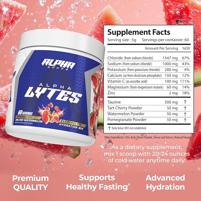 Lytes - Electrolyte Powder Daily Hydration Drink Mix - Sugar-Free, Zero Calorie Instant Formula