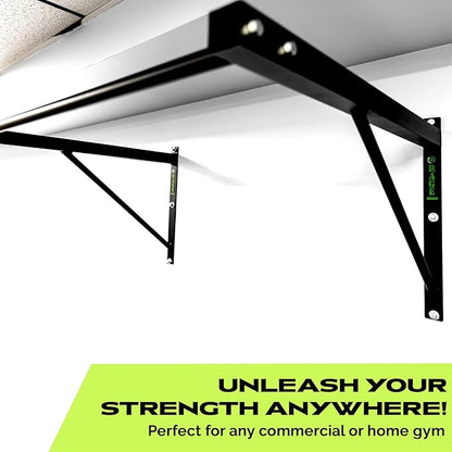 Heavy-Duty Wall Mounted Pull Up Bar - 500 lbs Weight Capacity | Maintain Upper Body Strength & Core