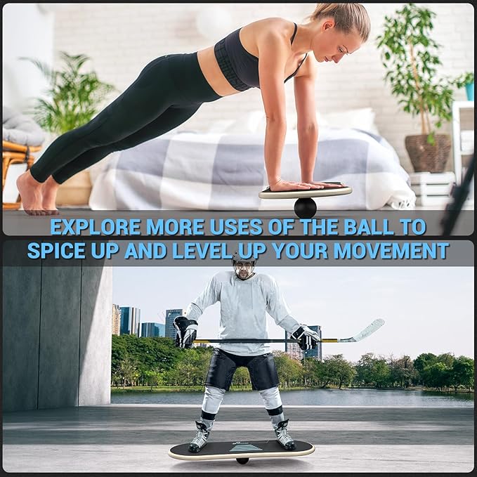 Sportneer Balance Board 7 Modes Wobble Board with Adjustable Stoppers Exercise Balancing Stability