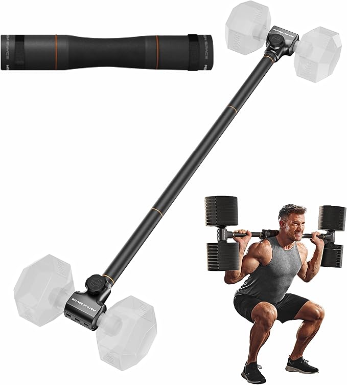 Flexible Dumbbell Converter - 260 LBS Weight Capacity Adjustable Alloy Steel Bar丨Convert Dumbbells