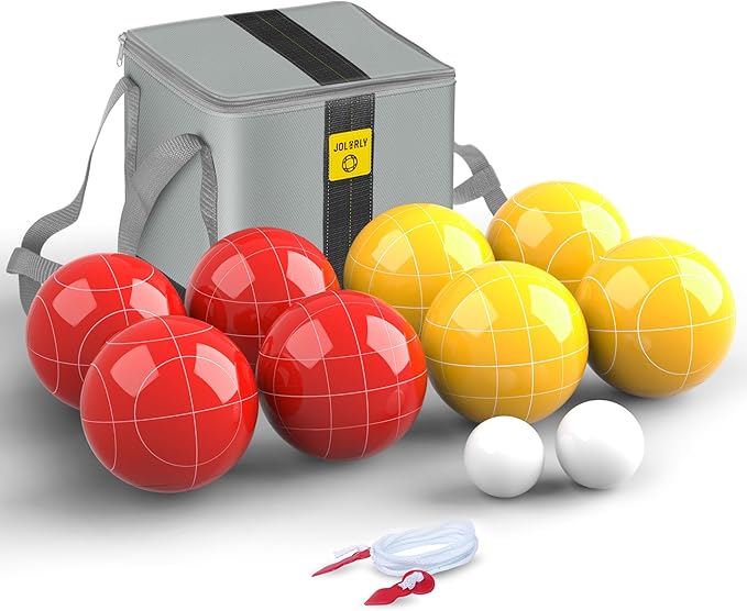 Professional Grade 107mm Bocce Ball Game Set Regulation Size and Weight 920g for Official