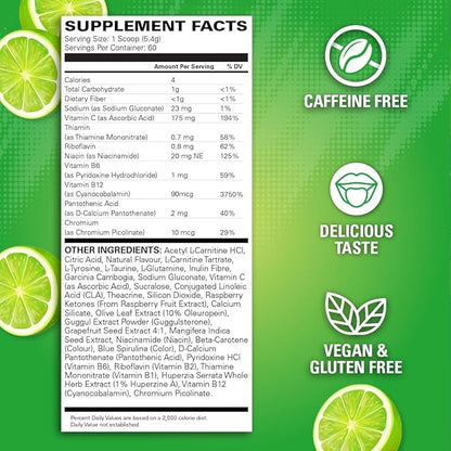 EHP Labs OxyShred Non Stimulant Pre Workout Powder - Stim Free Pre Workout, Caffeine Free