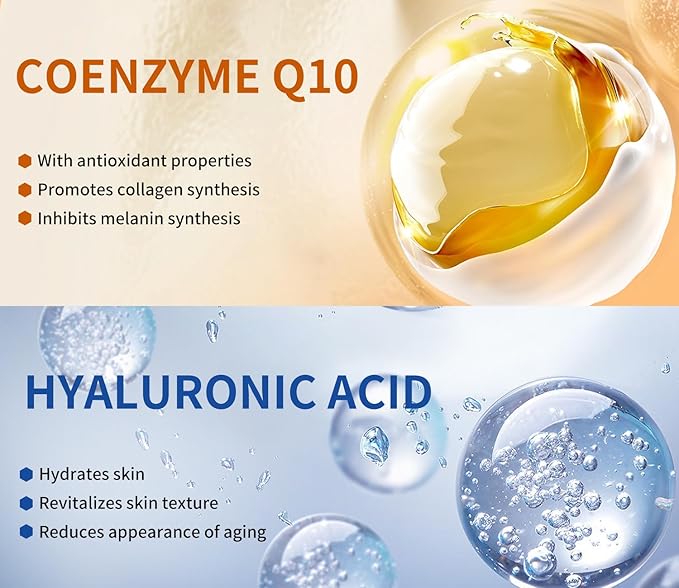 Pack of 10 Collagen Face Mask, Face Masks Skincare with Coenzyme Q10 Retinol Anti Aging Facial
