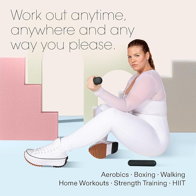 Bala Bars Dumbbell Set for Women & Men - Set of 2 Bars Designed for Walking, Strength Training