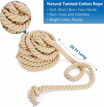Outdoor Games Tug of War Rope for Kids and Adults, Field Day Family Reunion Birthday Party Games