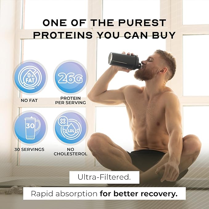 Muscle Feast Grass-Fed Whey Protein Isolate, All Natural Hormone Free Pasture Raised, Whey Isolate