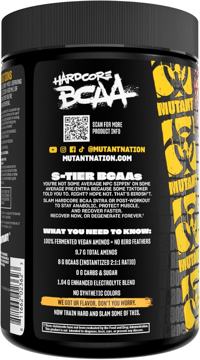 Mutant Hardcore BCAA - Pre, Intra or Post Workout ??BCAA Next Level branched-Chain Amino Acids