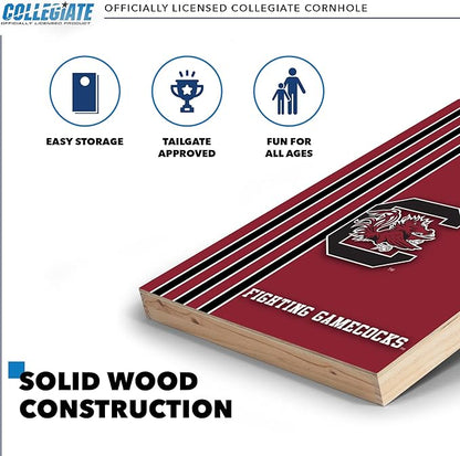 2' x 3' Solid Wood Cornhole Set with Direct Print HD Team Graphics – Great Gift for Any NCAA Fan!