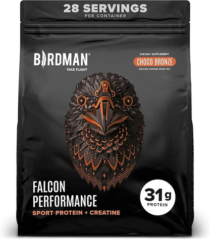 Falcon Performance Vegan Protein Powder, 31g Protein, 5g Creatine, 5g BCAA, Probiotics