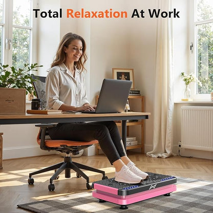 AXV Vibration Plate Fitness Platform Exercise Machine Vibrating Shaking Full Body Shaker Workout