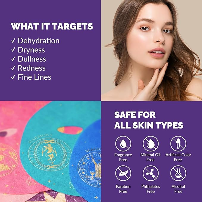 ZealSea Collagen Face Mask Skincare for Anti Aging, Hydrating Face Masks, Oat Peptide Face Mask for