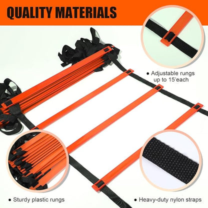 Teenitor Agility Ladder Speed Ladder Training Ladder for Soccer, Speed, Football Fitness Feet
