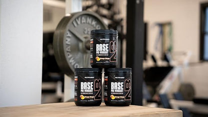 NutraBio Base Pre-Workout Powder 200mg Caffeine, Sustained Energy, Focus, Endurance, Pump, Sugar