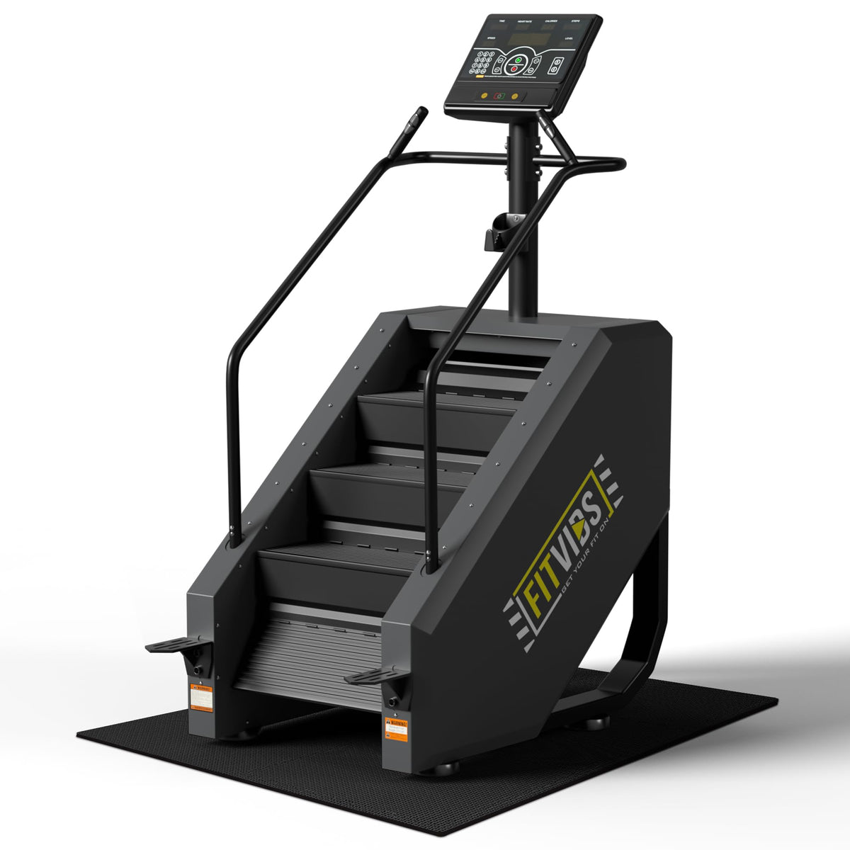 Fitvids Stair Stepper Machine, Commercial Grade Stair Climber with 15 Resistance Levels, Continuous
