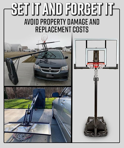 The Original Solution - Heavy Duty Weighted Base Anchor for Basketball Hoops - Weather Resistant
