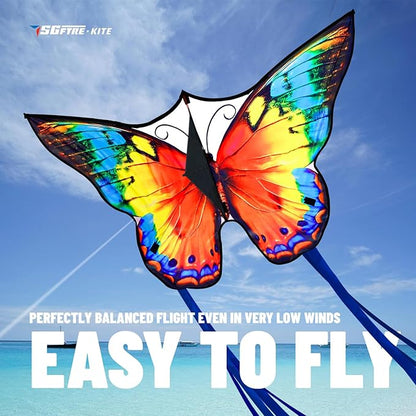 Butterfly Kites for Kids and Adults,Extremely Easy to Fly for Beginners,Single Line String with