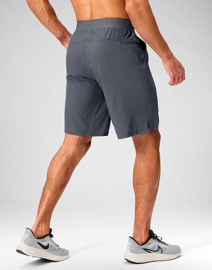 Men's Running Shorts with Zipper Pockets 9 Inch/ 7 Inch / 5 Inch Lightweight Quick Dry Gym Workout