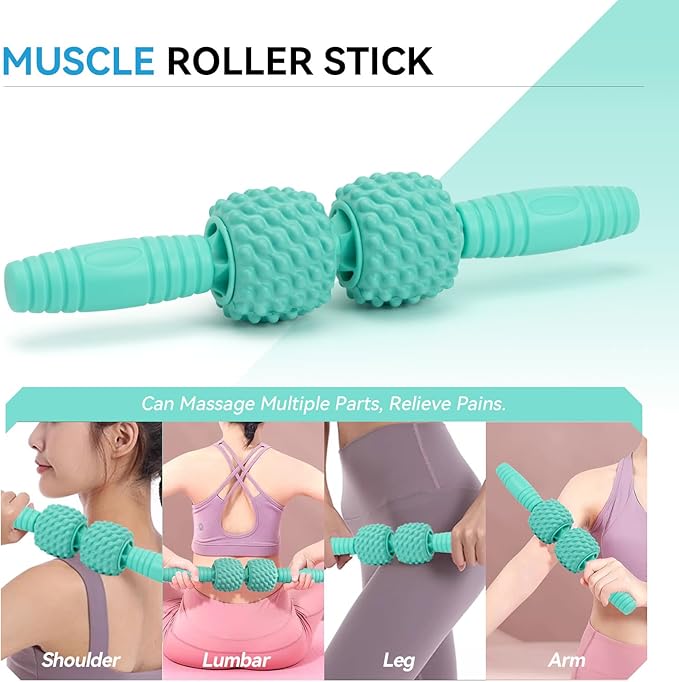 5 in 1 Foam Roller Set, High Density Fitness Exercise Foam Roller for Deep Tissue Muscle Massage
