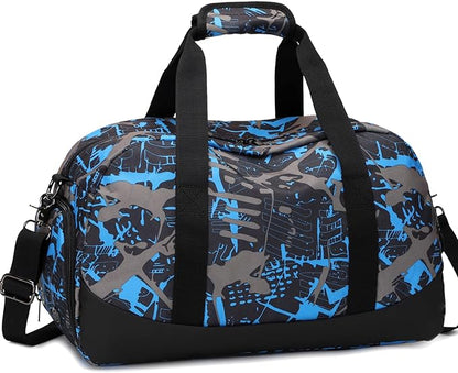 Octsky Sports Duffel Bag Gym Bag with Shoe Compartment Small Travel Overnight Bag Weekender Bag