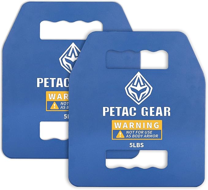 PETAC GEAR Tactical Weights Plates For Weighted Vest For Men Workout,5/10/15/20 LBS Weight Strength