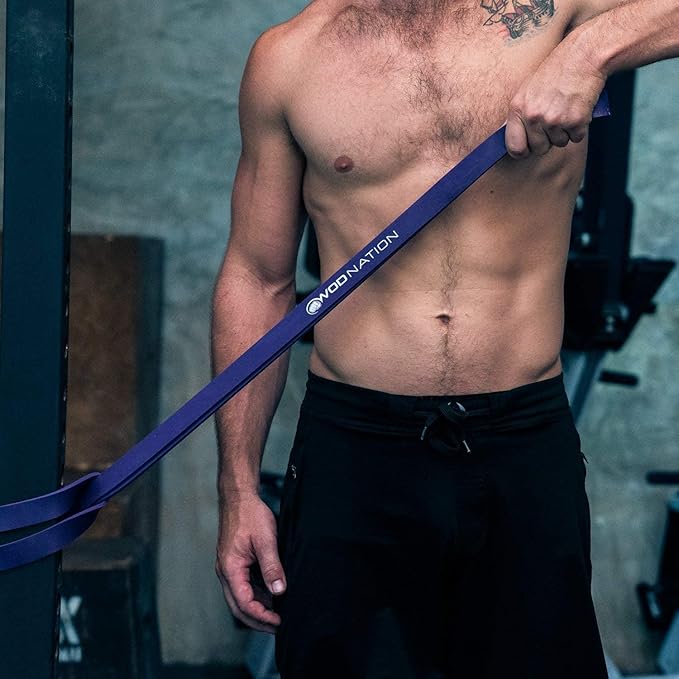 WOD Nation Pull Up Assistance Bands (10-175lbs Band) - Best for Pullup Assist, Chin Ups, Resistance