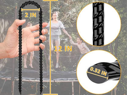 RIY Trampoline Stakes Anchors High Wind 12'' Ground Anchor Heavy Duty Tent Stakes Swing Set Anchors