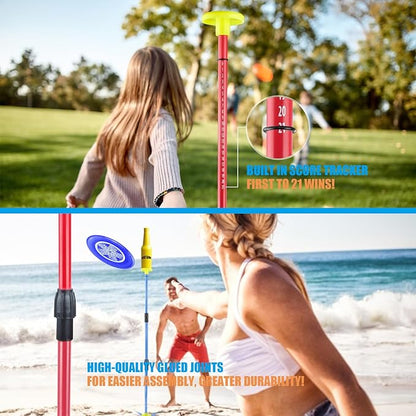 Eastgoing Outdoor Flying Disc Game Set, Bottle Game with Height Adjustment Button und Score