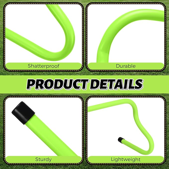 Wettarn 12 Pcs 9" Speed Training Agility Hurdles for Athletes Reliable Training Hurdle Plyometric