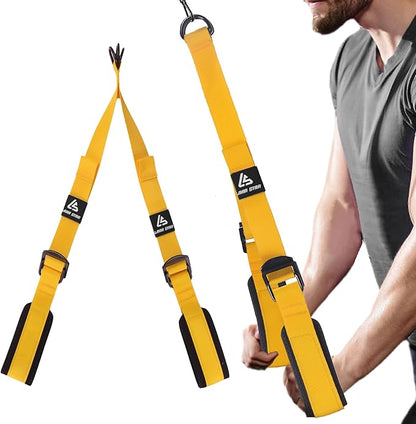 Tricep Rope Cable Attachment Adustable Length (24-54 Inch) ,Ideal Alternative for 27 36 48 Inch