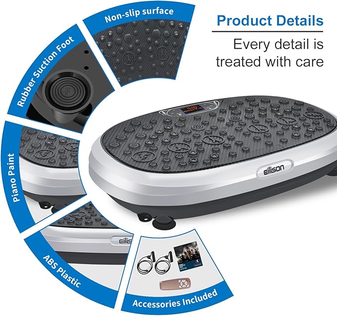 EILISON FitMaxx 3D XL Vibration Plate Exercise Machine - Whole Body Workout Vibration Platform