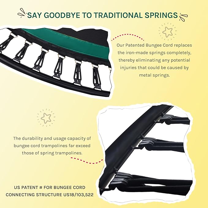 SkyBound 14 FT 12 FT 10FT 8FT 6FT Springless Trampoline for Kids and Adults - Recreational