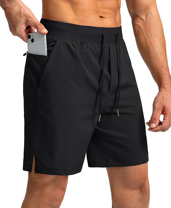 Men's Running Shorts with Zipper Pockets 9 Inch/ 7 Inch / 5 Inch Lightweight Quick Dry Gym Workout