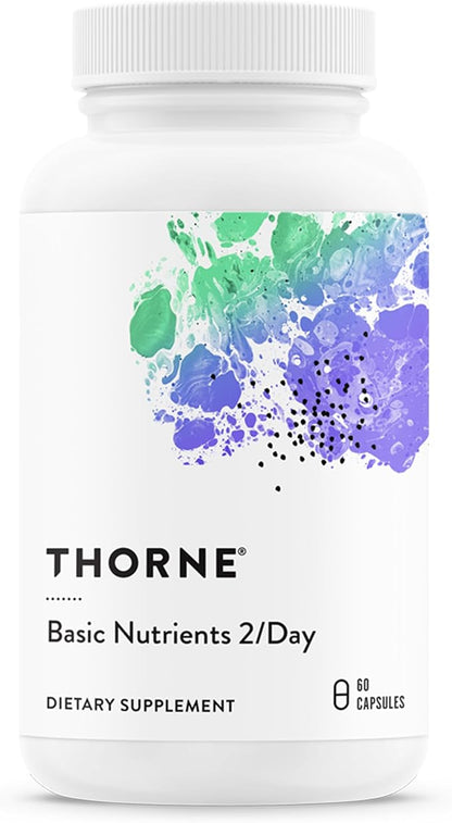 THORNE - Basic Nutrients 2/Day - Comprehensive Daily Multivitamin with Optimal Bioavailability