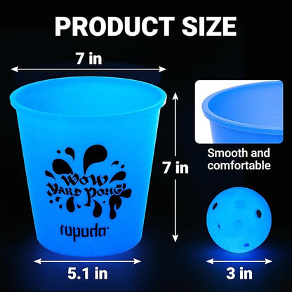 ropoda Giant Yard Pong,Yard Games with Durable Buckets and Balls, Outdoor Game with Carry Bag for