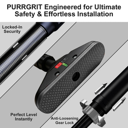 PURRGRIT Adjustable Doorway Pull Up Bar No-Screw 440lbs