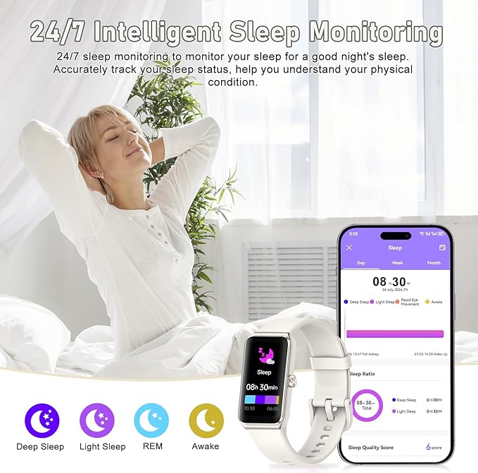 Fitness Tracker with Step Counter/Calories/Stopwatch, Activity Tracker, Health Tracker with Heart