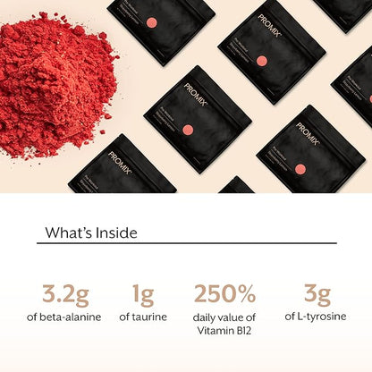 Promix Pre-Workout Powder, Strawberry Lemon ??Boosts Focus, Energy & Endurance ??With Caffeine