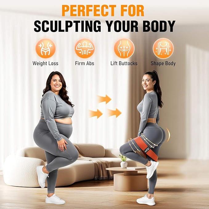 Fabric Resistance Bands for Working Out - Exercise Bands for Women and Men, Booty Bands for Legs