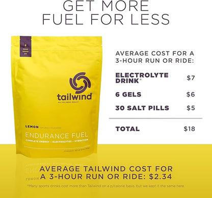 Tailwind Nutrition Endurance Fuel, Carbohydrate & Electrolyte Sports Drink Mix Powder, Gluten-Free