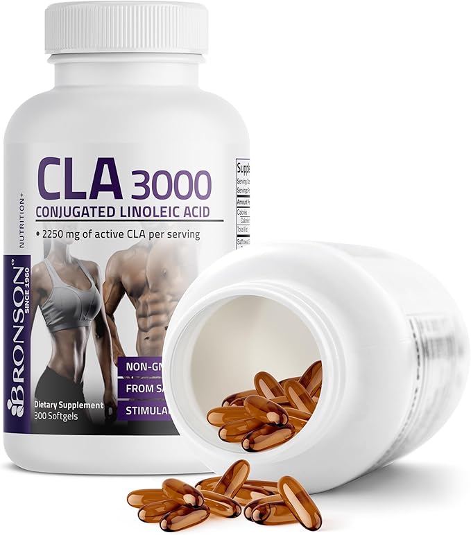 Bronson CLA 3000 Extra High Potency Supports Healthy Weight Management Lean Muscle Mass