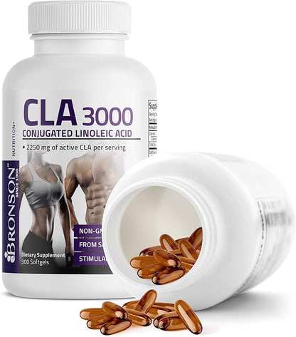 Bronson CLA 3000 Extra High Potency Supports Healthy Weight Management Lean Muscle Mass
