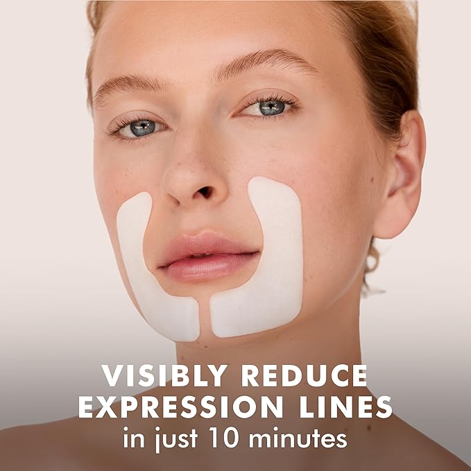Skyn ICELAND Hydro Cool Firming Smile Line Patches, 10 Minute Smoothing Treatment with Peptides and