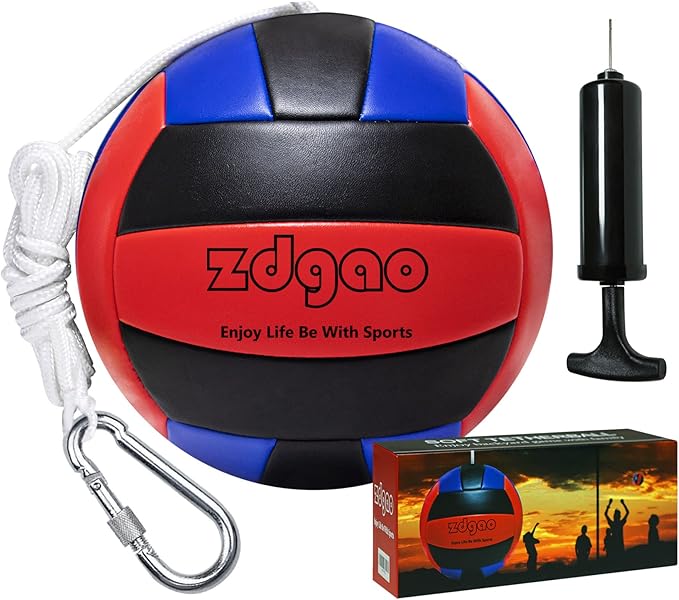 Soft Tether Ball- Replacement Tether Ball Come with Rope and Pump Set | Outdoors Game for Family
